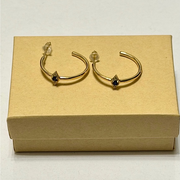 Gold Hoop Earrings - Picture 1 of 2